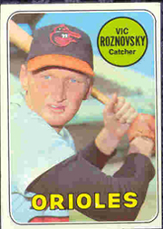 1969 Topps Baseball Cards      368     Vic Roznovsky